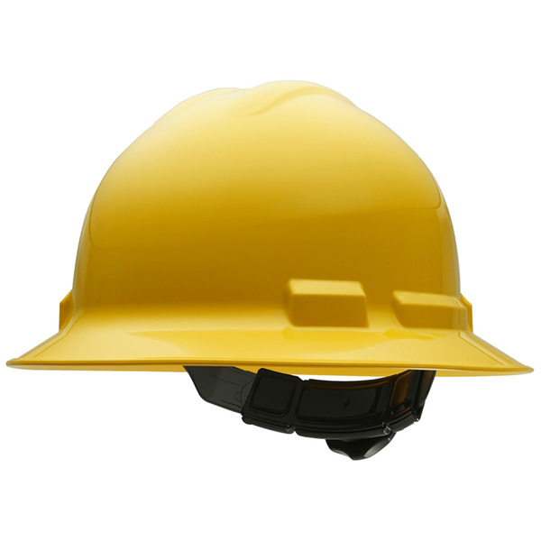Ironclad Performance Wear Safety Helmet - Full Brim, Class E, 4pt, Yellow G60201